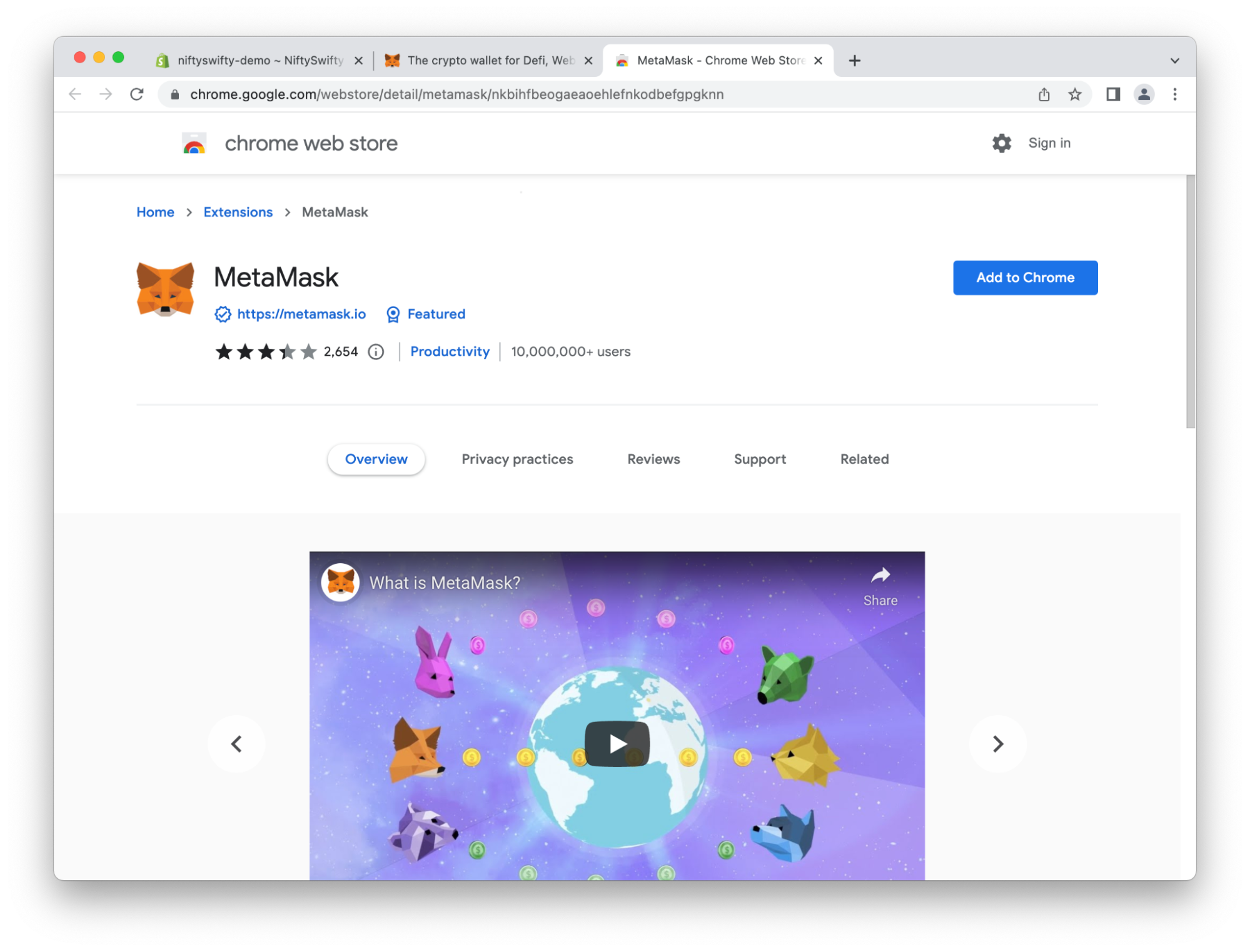 Add MetaMask Add MetaMask